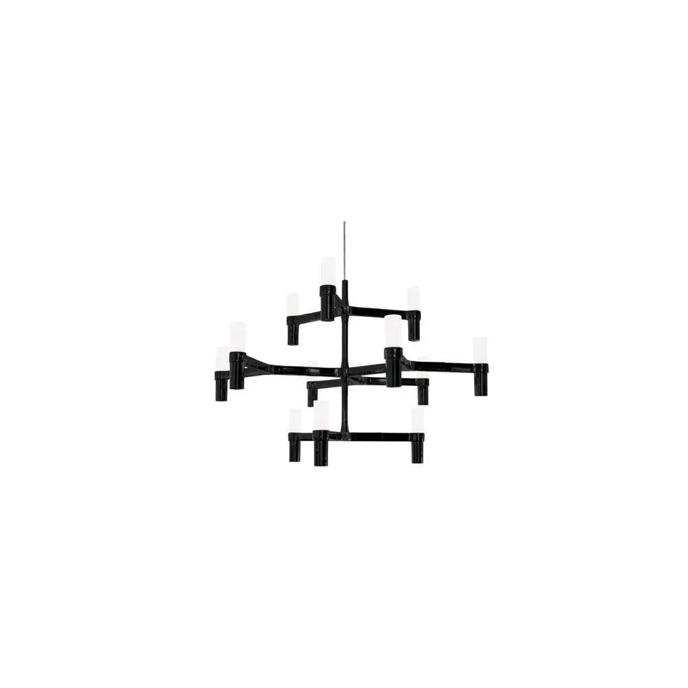 Crown Minor - Die Cast Aluminium Chandelier by Nemo #Black plated