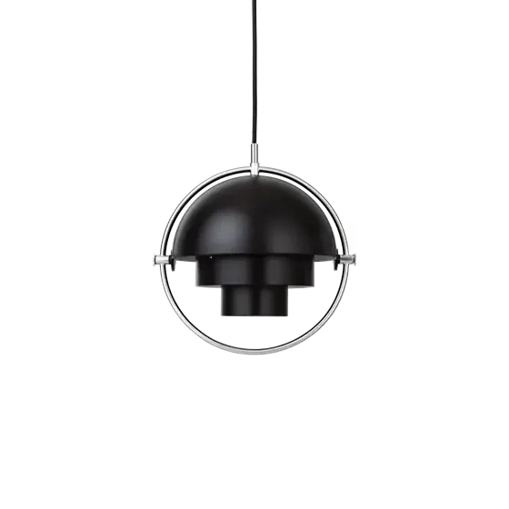 Multi-Lite Pendant Lamp by Gubi #Small/Black Semi Matt/Chrome