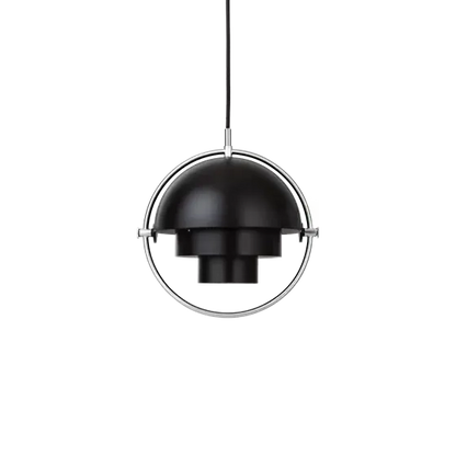 Multi-Lite Pendant Lamp by Gubi #Small/Black Semi Matt/Chrome