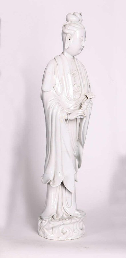 Blanc-de Chine, Figure of Guanyin, Qing Dinasty