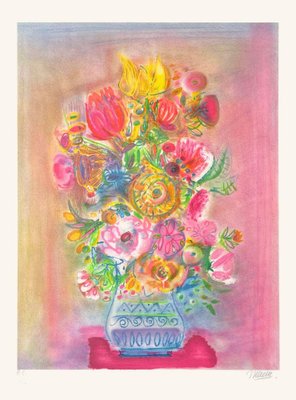 Blasco Mentor, Bouquet Flamboyant, 1980s, Lithograph-FMZ-1333552