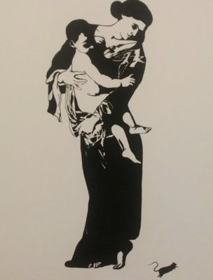 Blek Le Rat, La Madone, Screen Print-KHH-1204053