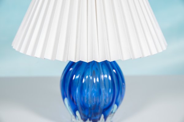 Bleu Murano Glass Table Lamp, 1950s-HGA-1790950