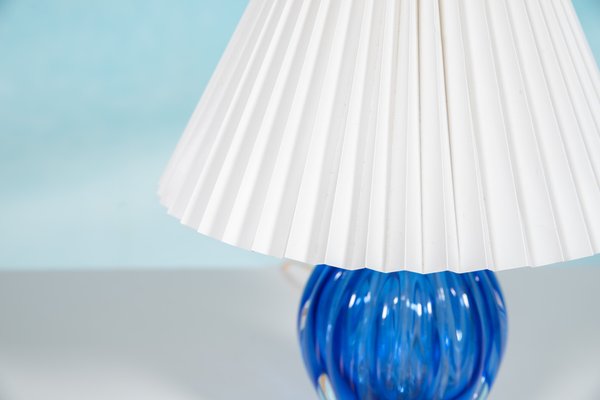 Bleu Murano Glass Table Lamp, 1950s-HGA-1790950