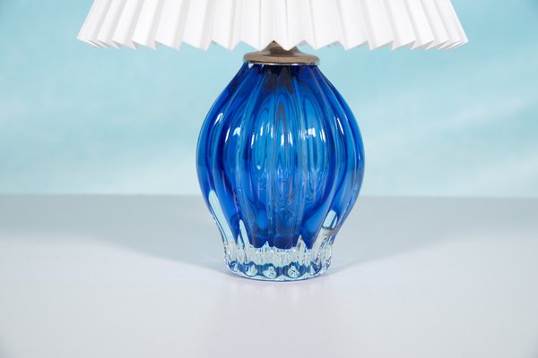 Bleu Murano Glass Table Lamp, 1950s-HGA-1790950