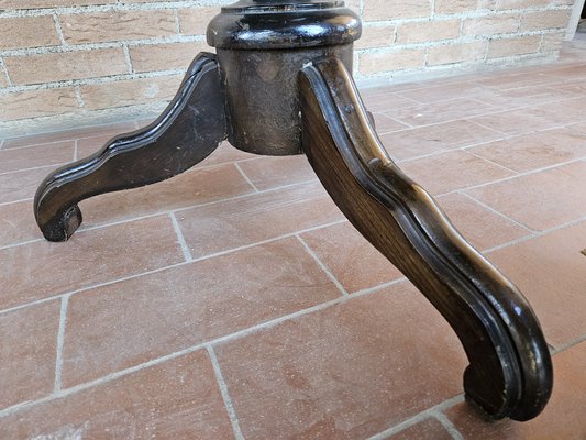 Blond Walnut Biscuit Table with Maple Inlays, Pink Maple and Mahogany, 1940s-ZUW-1799548