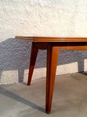 Blonde Oak Dining Table, 1930s-GGK-627234