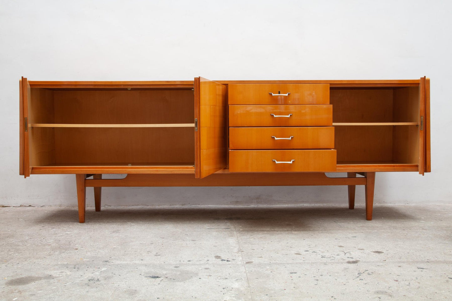 Blonde Sideboard from WK Möbel, 1960s