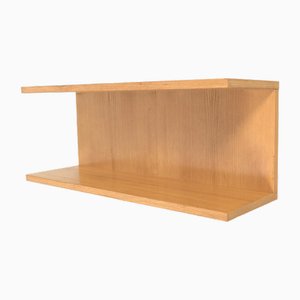 Blonde Veneer Wall Shelf-OKG-1750993