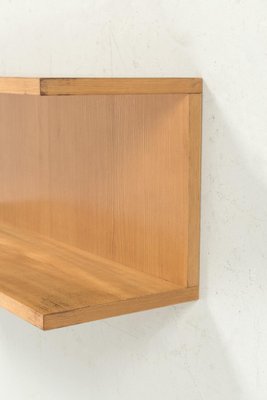 Blonde Wood Veneer Wall Shelf-OKG-1757697