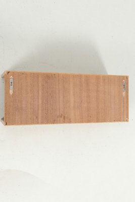 Blonde Wood Veneer Wall Shelf-OKG-1757697