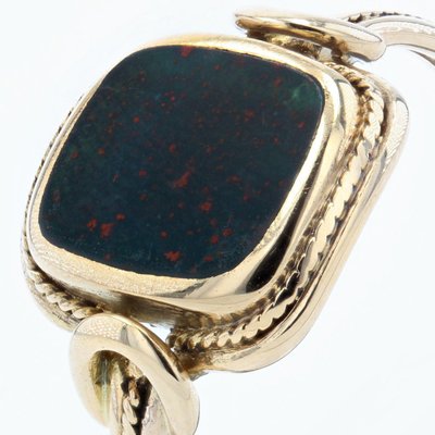 Blood Jasper Ring in 18K Yellow Gold, 1900s-OLU-1252298