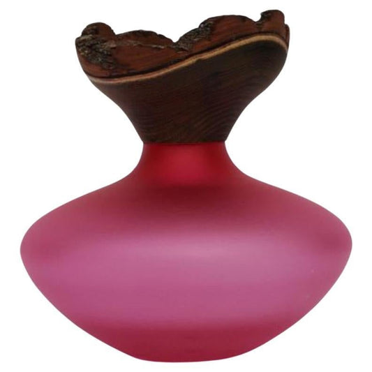 Bloom Stacking Satin Pink Vase by Pia Wüstenberg