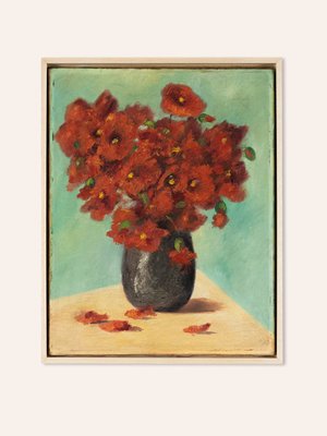 Blooming Poppy, 1929, Oil on Canvas, Framed-GPP-1148404