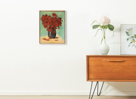 Blooming Poppy, 1929, Oil on Canvas, Framed-GPP-1148404