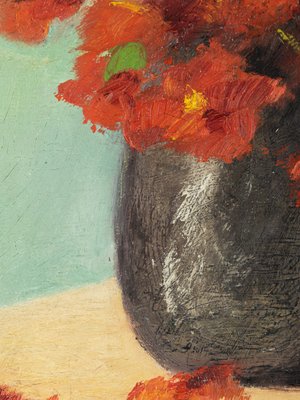 Blooming Poppy, 1929, Oil on Canvas, Framed-GPP-1148404