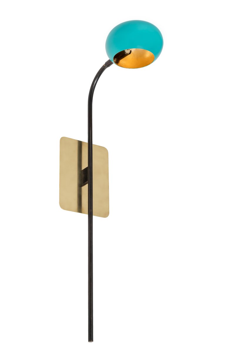 Blossom One Stalk Tulip Wall Light by Pierangelo Orecchioni for Brass Brothers