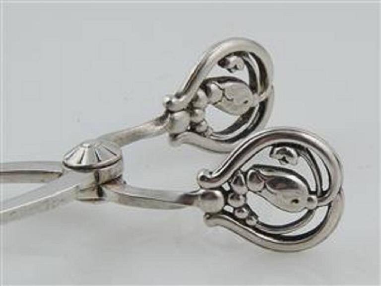 Blossom Sugar Tang in Sterling Silver from Georg Jensen, 1920s