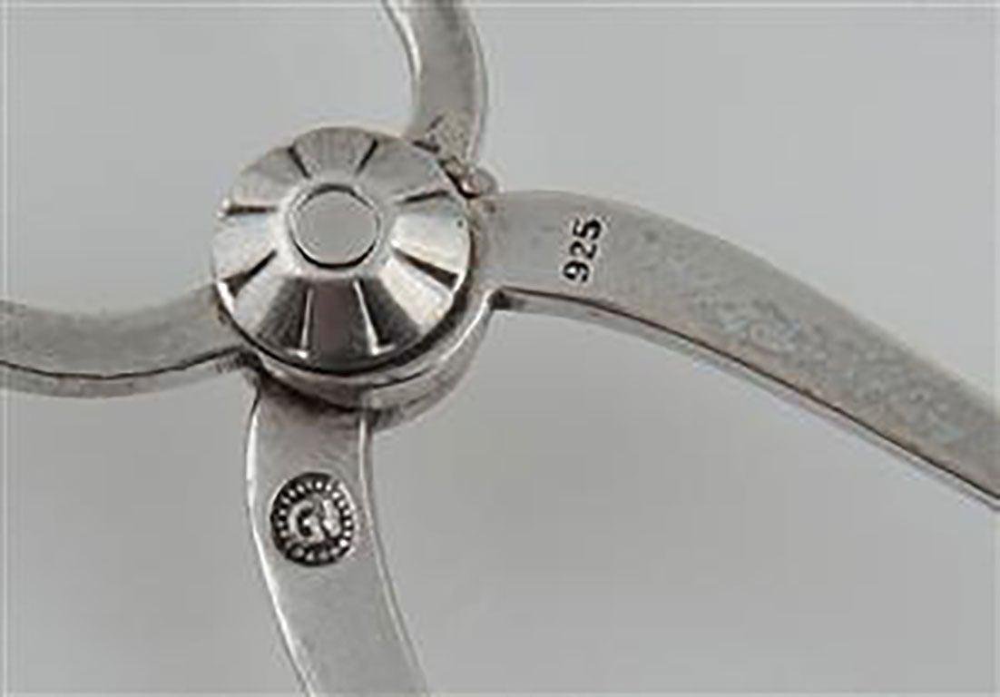 Blossom Sugar Tong in Sterling Silver from Georg Jensen, 1920s