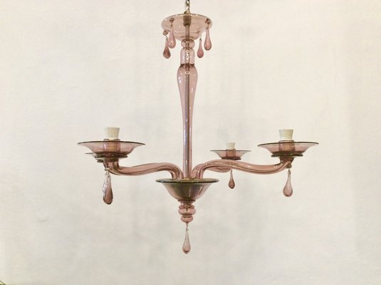 Blown Glass Chandelier from Venini, 1920s-QZG-1794514