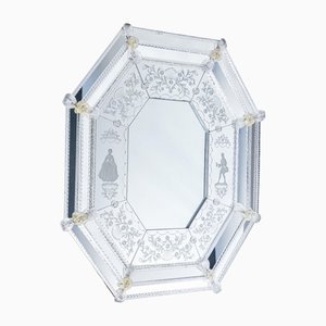 Blown Glass Elements Muranese Mirror, 1800s-OJE-1454436