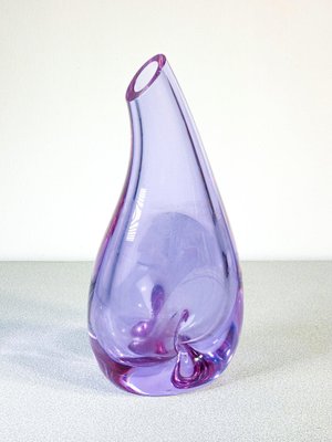 Blown Glass Flower Vase by Sevres, 1980s-OJE-1792167