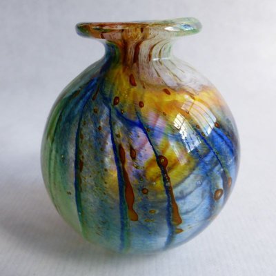 Blown Glass Vase from Mdina Glass Malta, 1960s-WK-770357