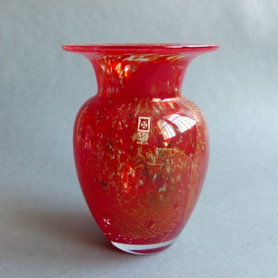 Blown Glass Vase from Mdina Glass Malta, 1970s-WK-765610