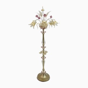 Blown Murano Glass Ca'Rezzonico Floor Lamp with 6 Arms, Italy, 1950s-FER-1223475