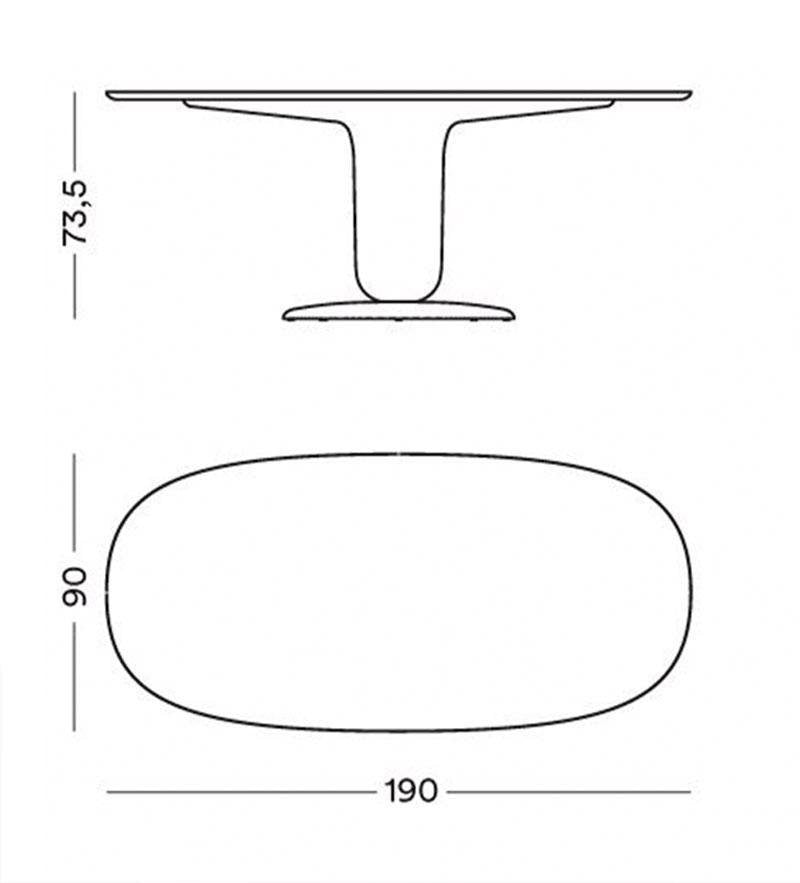 Blue 190 Explorer Dining Table by Jaime Hayon for BD Barcelona