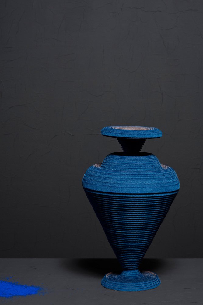 Blue Alchemy Vase by Siba Sahabi