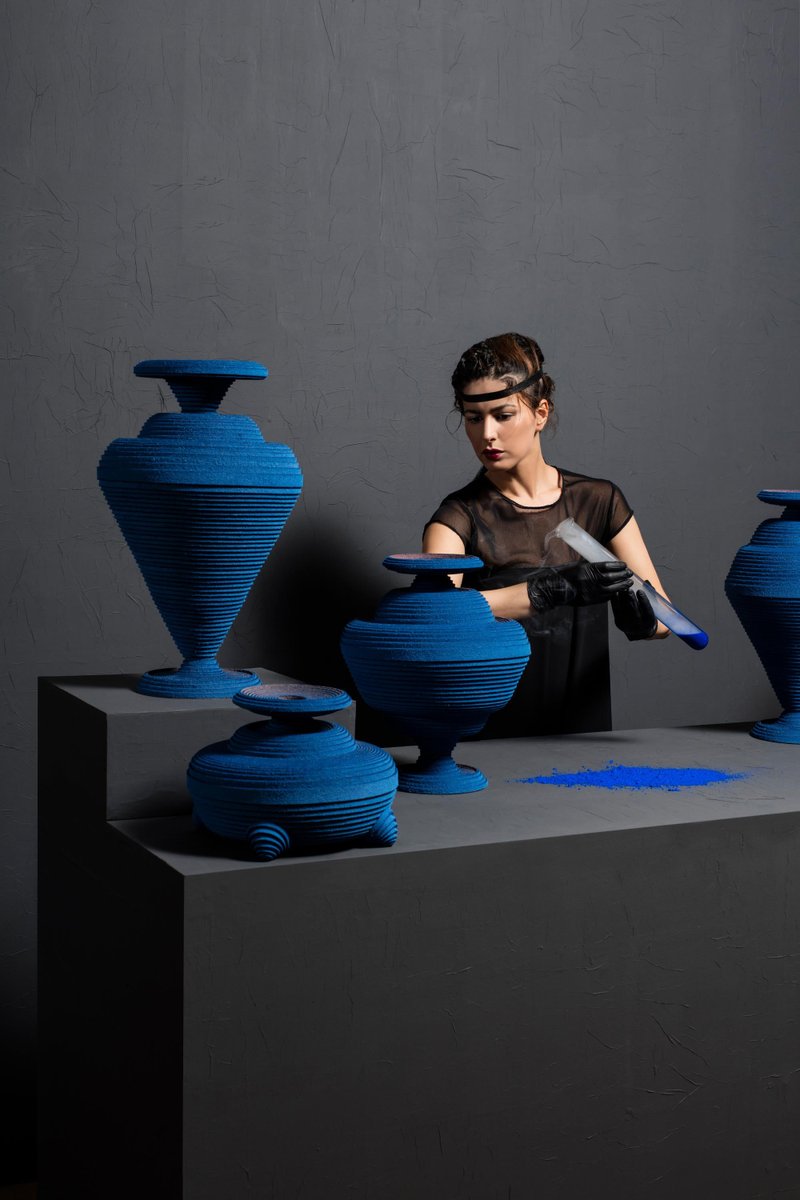 Blue Alchemy Vase by Siba Sahabi