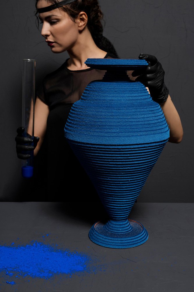 Blue Alchemy Vase by Siba Sahabi