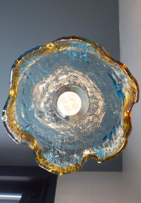 Blue and Amber Murano Glass Lamp, 1970s-JWI-1299363