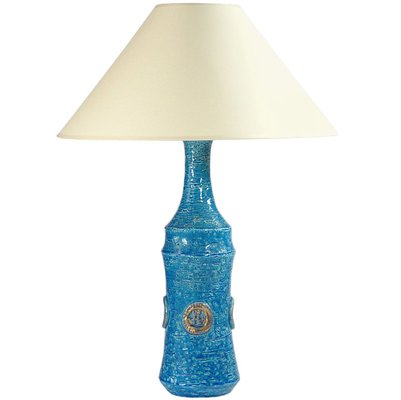 Blue and Gold Ceramic Table Lamp from Bitossi, 1960s-GIW-938644