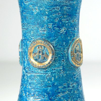 Blue and Gold Ceramic Table Lamp from Bitossi, 1960s-GIW-938644