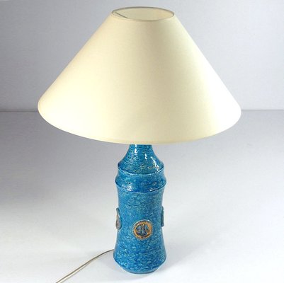 Blue and Gold Ceramic Table Lamp from Bitossi, 1960s-GIW-938644