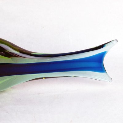 Blue and Green Murano Glass Fish attributed to Antonio Da Ros for Cenedese Murano, Italy, 1960s-MH-1721301