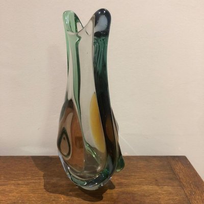 Blue and Green Murano Glass Vase, 1960s-AVC-830124