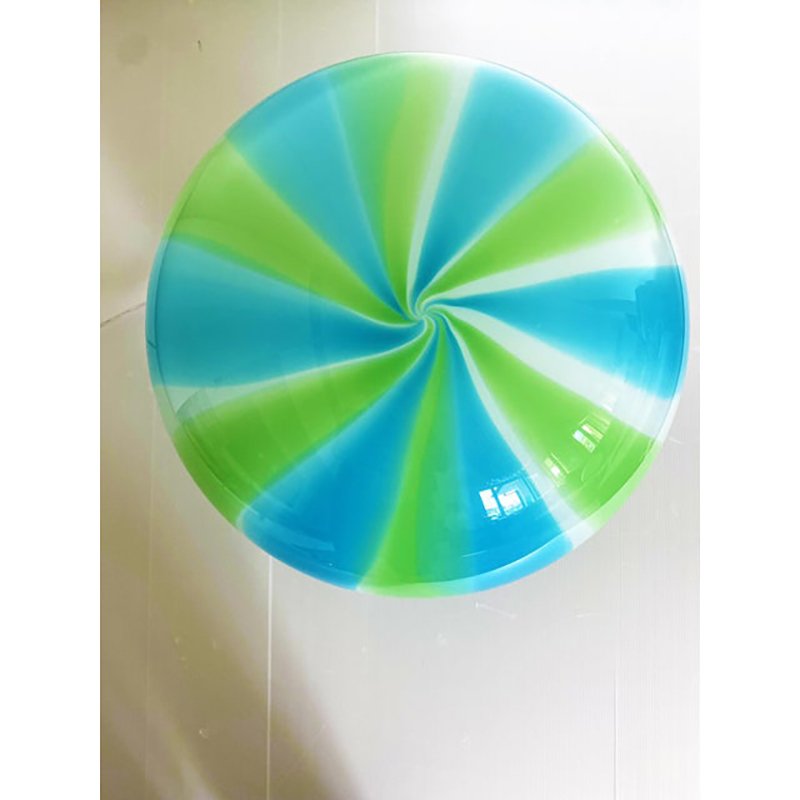 Blue and Green Sphere Table Lamp in Murano Glass by Simoeng