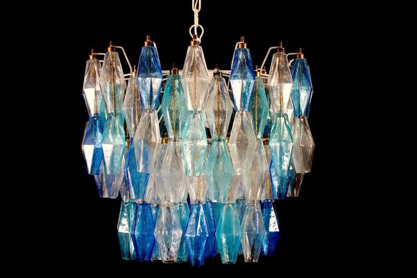 Blue and Light Blue Poliedri Sconces, Set of 2-MBH-1052813