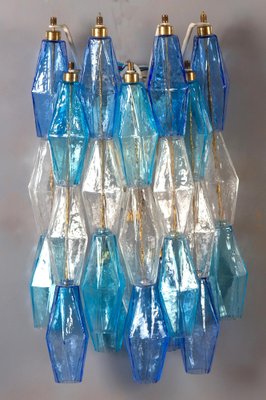 Blue and Light Blue Poliedri Sconces, Set of 2-MBH-1052813