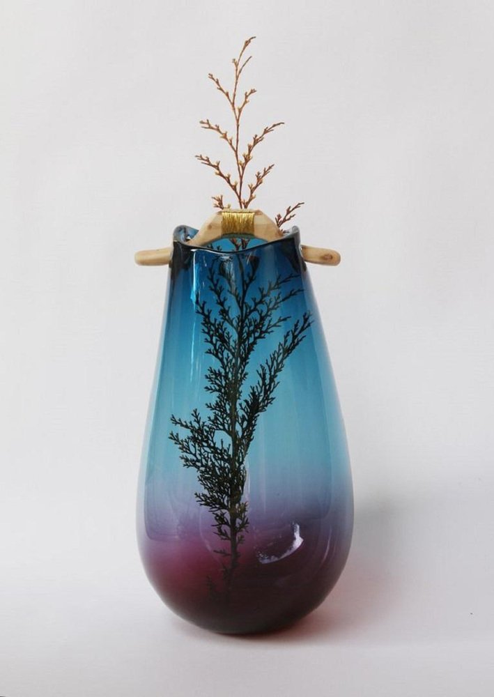 Blue and Purple Heiki Vase by Pia Wüstenberg