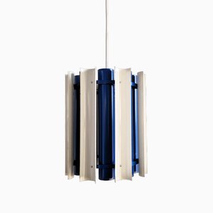 Blue and White Pendant Lamp by Yki Nummi for Orno, Finland, Mexico, 1960s-NV-1744097