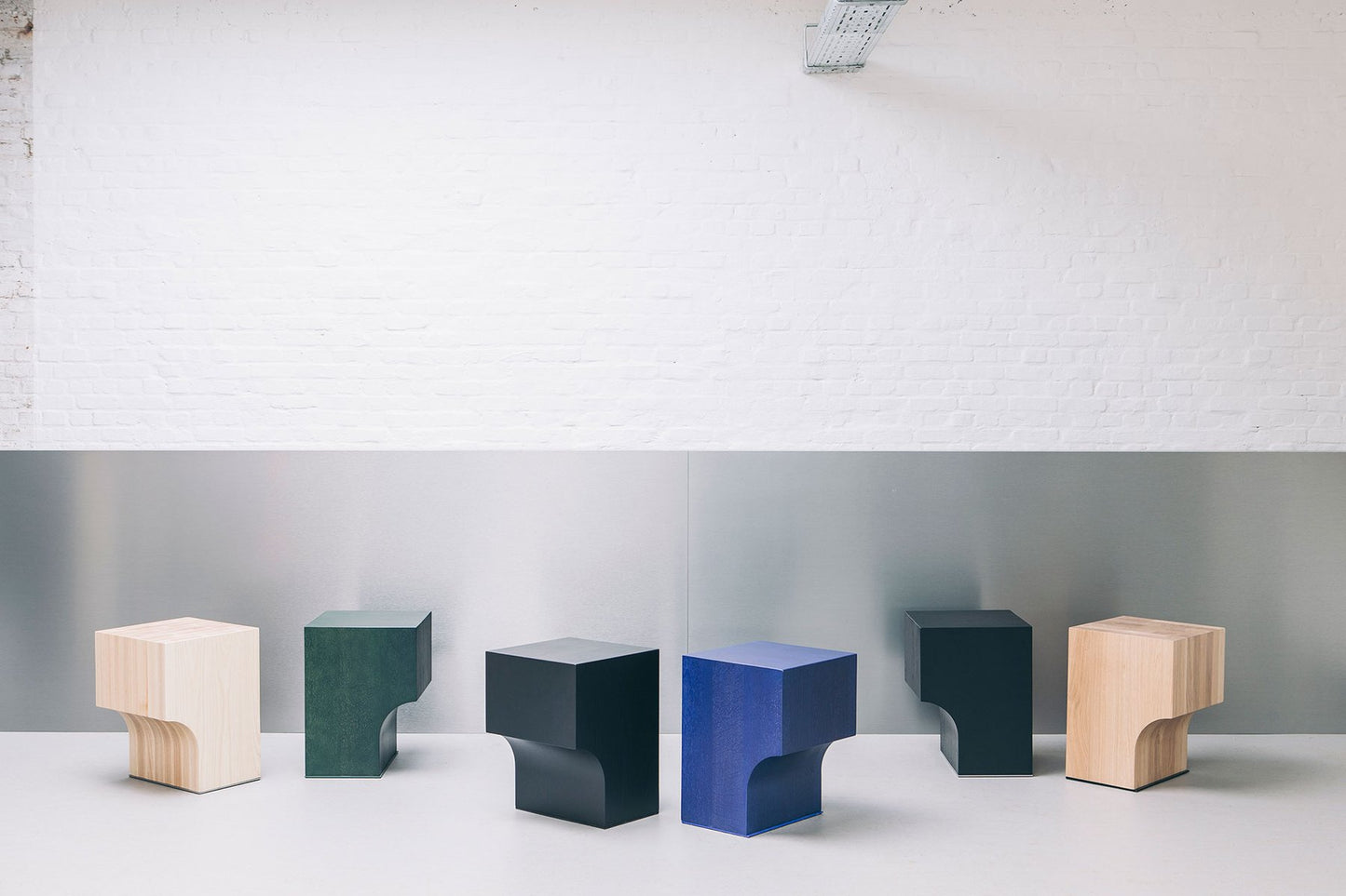 Blue Arch 01.1 Stool by Sam Goyvaerts for Barh.design