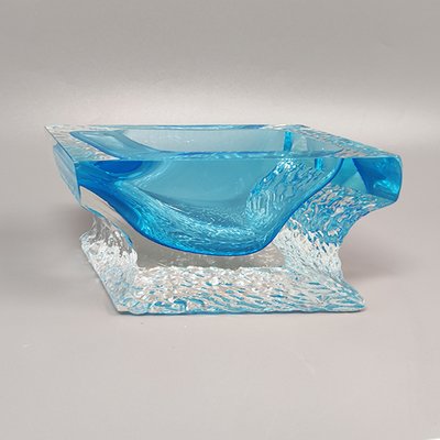 Blue Ashtray or Vide Poche by Flavio Poli for Seguso, 1960s-QGR-1438460