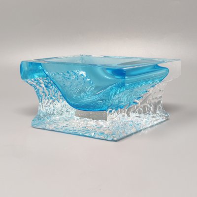 Blue Ashtray or Vide Poche by Flavio Poli for Seguso, 1960s-QGR-1438460