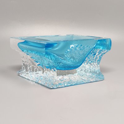 Blue Ashtray or Vide Poche by Flavio Poli for Seguso, 1960s-QGR-1438460