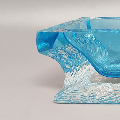 Blue Ashtray or Vide Poche by Flavio Poli for Seguso, 1960s-QGR-1438460