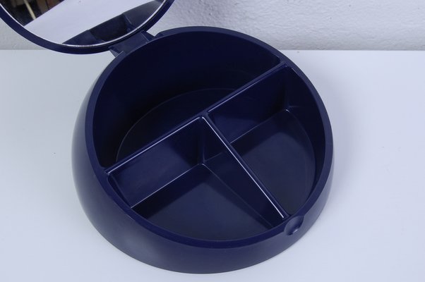 Blue Bathroom Set by Makio Hasuike for Gedy, 1970s, Set of 5-XSG-1352990